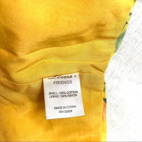 NEW Lovers + Friends BROOK Bralette Yellow Floral - Picture 8 of 14